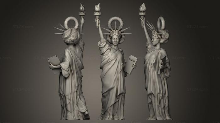 Statues of famous people (Liberty Of Statue, STKC_0070) 3D models for cnc